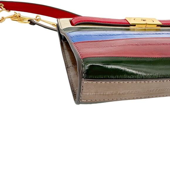 TORY BURCH Lee Radziwill Color-Block Shoulder Bag - Picture 11 of 12